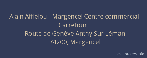 Alain Afflelou - Margencel Centre commercial Carrefour
