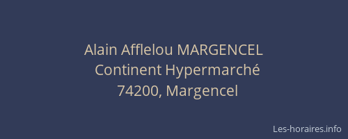 Alain Afflelou MARGENCEL