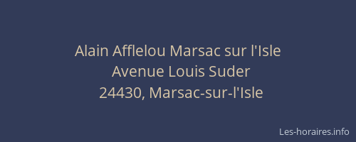 Alain Afflelou Marsac sur l'Isle