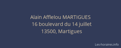 Alain Afflelou MARTIGUES