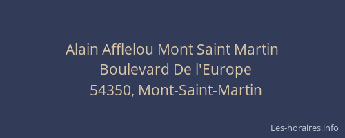 Alain Afflelou Mont Saint Martin