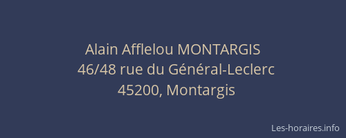 Alain Afflelou MONTARGIS