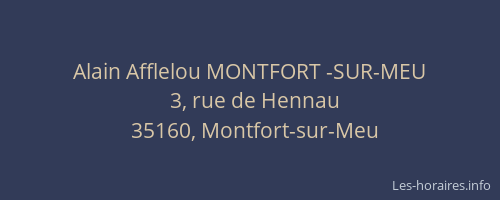 Alain Afflelou MONTFORT -SUR-MEU