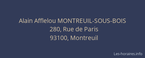 Alain Afflelou MONTREUIL-SOUS-BOIS