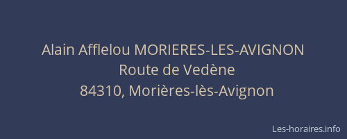 Alain Afflelou MORIERES-LES-AVIGNON