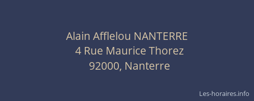 Alain Afflelou NANTERRE