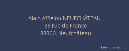 Alain Afflelou NEUFCH&Acirc;TEAU