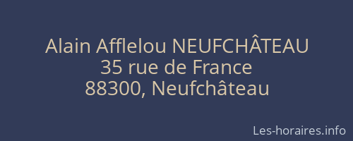 Alain Afflelou NEUFCHÂTEAU