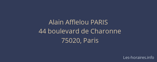 Alain Afflelou PARIS