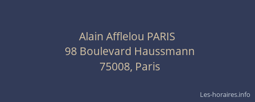 Alain Afflelou PARIS