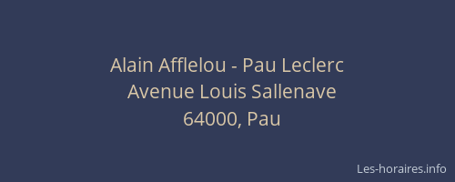 Alain Afflelou - Pau Leclerc