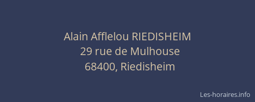 Alain Afflelou RIEDISHEIM