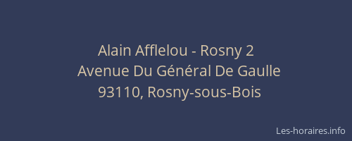 Alain Afflelou - Rosny 2