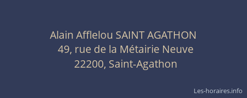 Alain Afflelou SAINT AGATHON