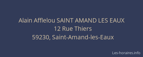Alain Afflelou SAINT AMAND LES EAUX