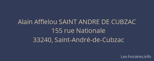 Alain Afflelou SAINT ANDRE DE CUBZAC