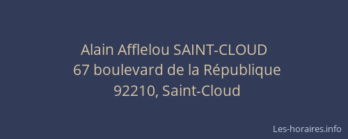 Alain Afflelou SAINT-CLOUD