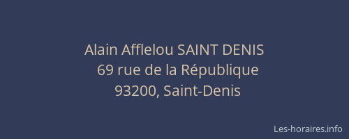 Alain Afflelou SAINT DENIS