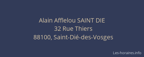 Alain Afflelou SAINT DIE