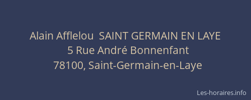 Alain Afflelou  SAINT GERMAIN EN LAYE