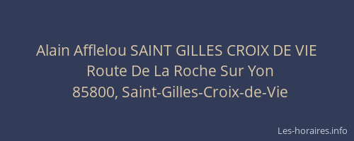 Alain Afflelou SAINT GILLES CROIX DE VIE