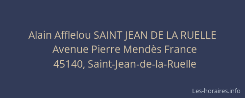 Alain Afflelou SAINT JEAN DE LA RUELLE