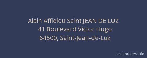 Alain Afflelou Saint JEAN DE LUZ