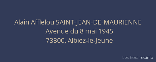 Alain Afflelou SAINT-JEAN-DE-MAURIENNE