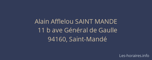 Alain Afflelou SAINT MANDE