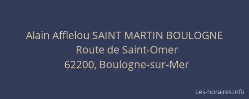 Alain Afflelou SAINT MARTIN BOULOGNE