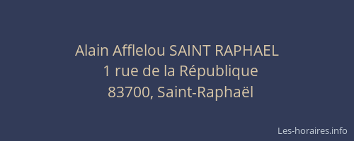 Alain Afflelou SAINT RAPHAEL