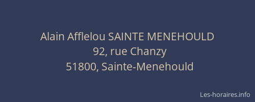 Alain Afflelou SAINTE MENEHOULD