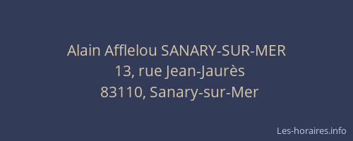 Alain Afflelou SANARY-SUR-MER