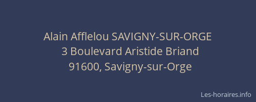 Alain Afflelou SAVIGNY-SUR-ORGE