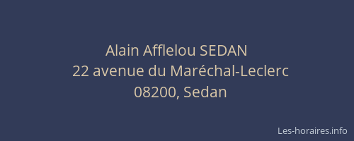 Alain Afflelou SEDAN