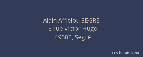 Alain Afflelou SEGRÉ