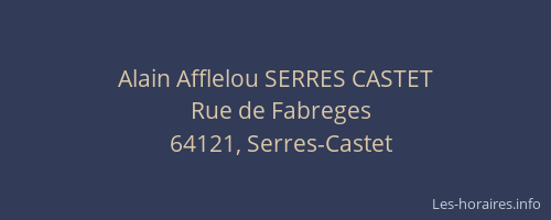 Alain Afflelou SERRES CASTET