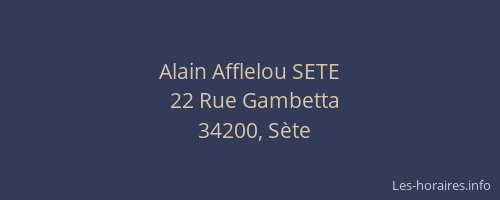 Alain Afflelou SETE