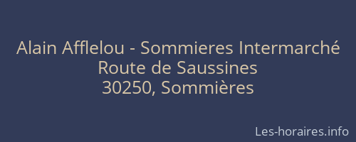 Alain Afflelou - Sommieres Intermarché