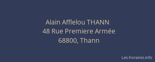 Alain Afflelou THANN
