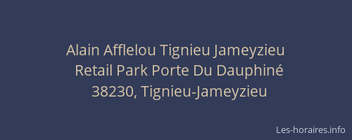Alain Afflelou Tignieu Jameyzieu