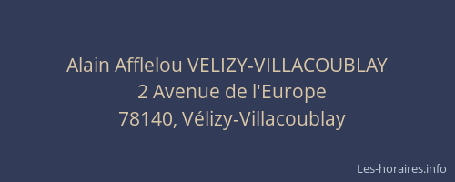Alain Afflelou VELIZY-VILLACOUBLAY