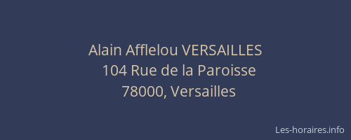 Alain Afflelou VERSAILLES