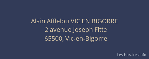 Alain Afflelou VIC EN BIGORRE
