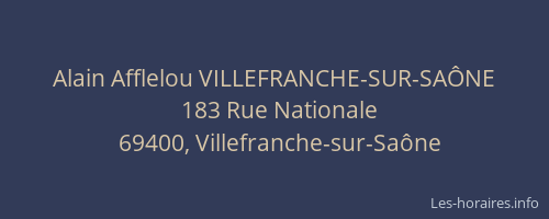Alain Afflelou VILLEFRANCHE-SUR-SAÔNE