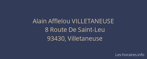 Alain Afflelou VILLETANEUSE