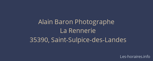 Alain Baron Photographe