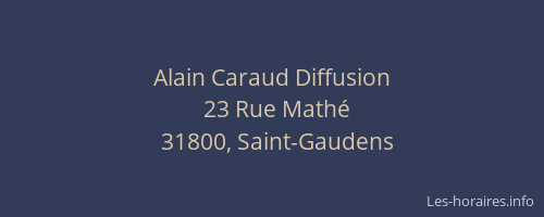 Alain Caraud Diffusion