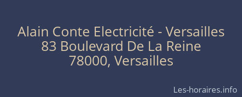 Alain Conte Electricité - Versailles