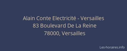 Alain Conte Electricité - Versailles